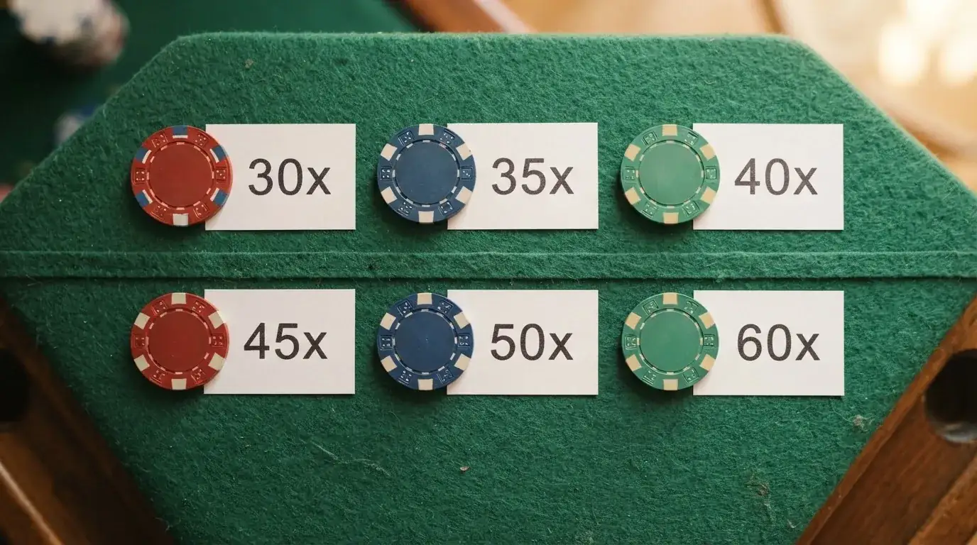 Una tabla comparativa sobre una pantalla de ordenador con los logotipos de los operadores DGOJ y las cifras clave de cada oferta sin depósito