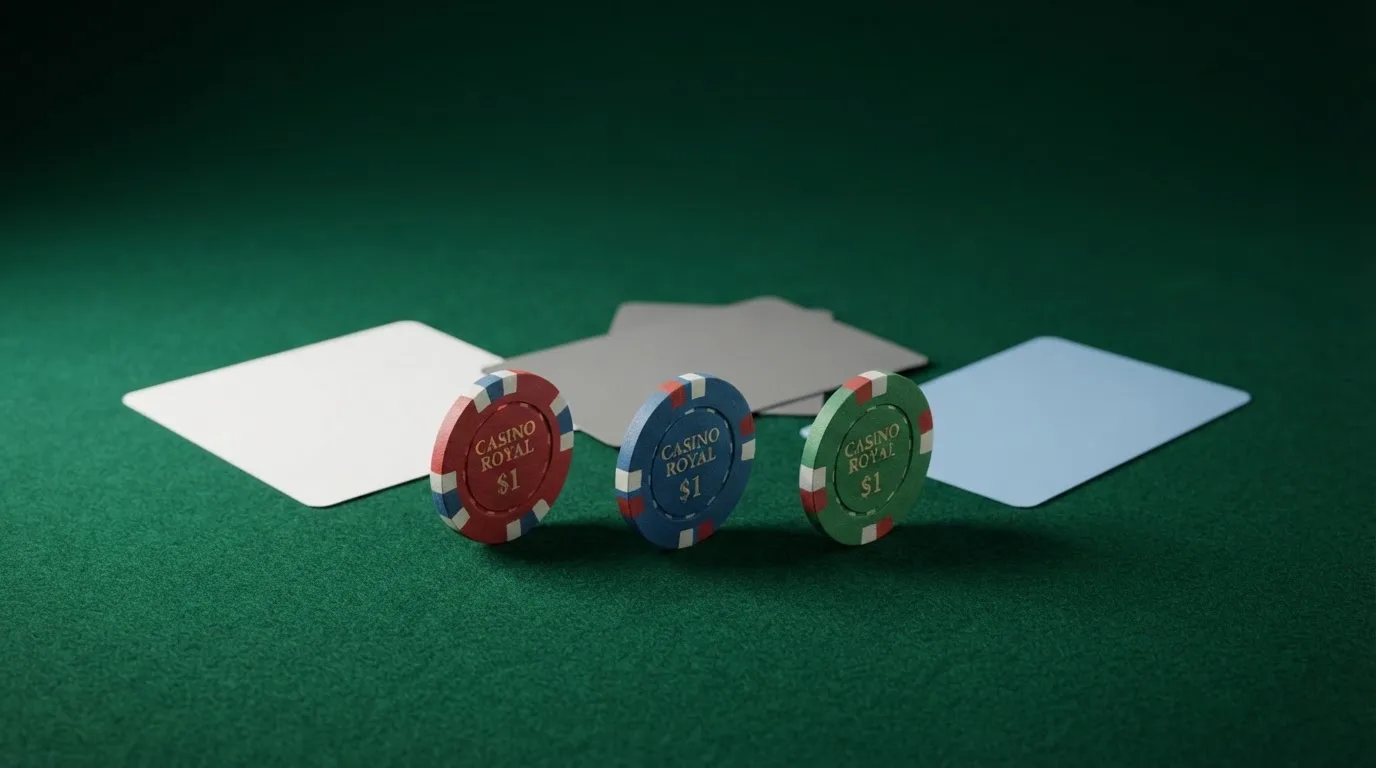 Los iconos de Bizum, Apple Pay y Google Pay alineados frente a las fichas de casino sobre un tapete verde